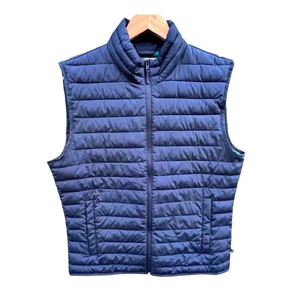 Gap Men’s Lightweight Puffer Vest Size M Preowned Like New Water Resistant - Picture 1 of 6